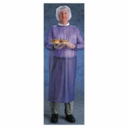 Picture of Ansell Coat Apron, 8 mil, Vinyl, blue, PER EACH, CHOOSE SIZE