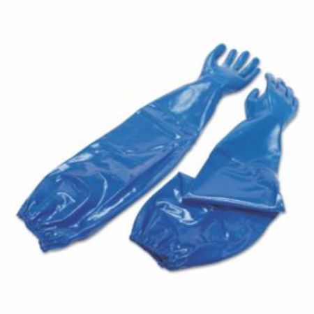 Picture of North Nitri-Knit™ Supported Nitrile Gloves, Elastic Extended Cuff, Interlock Lined, Blue, PER PAIR, CHOOSE SIZE