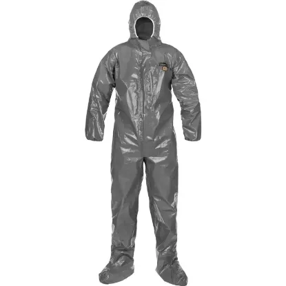 Picture of Lakeland ChemMax 3 Coverall - Respirator Fit Hood/Boots, 6/Case, PER CASE. CHOOSE SIZE