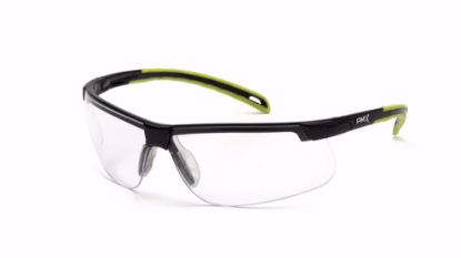 Picture of Ever-Lite Clear H2MAX Anti-Fog Lens with Black/Lime Frame, PER DOZEN