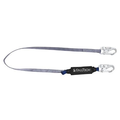 Picture of 6' ViewPack® Energy Absorbing Lanyard, Single-leg with Steel Snap Hooks