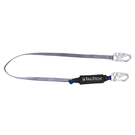 Picture of 6' ViewPack® Energy Absorbing Lanyard, Single-leg with Steel Snap Hooks