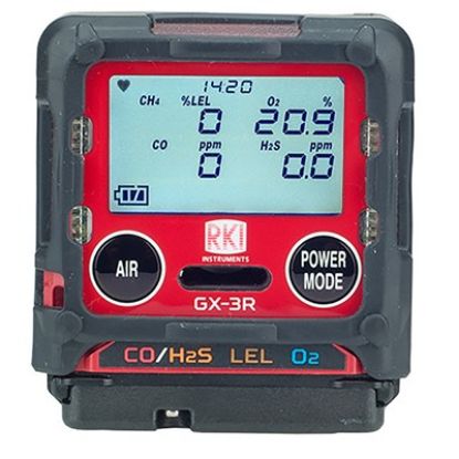 Picture of RKI 72-RD-C GX-3R Four Gas Monitor with LEL, O2, H2 compensated CO, Battery/charger