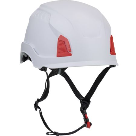 Picture of Traverse™ Industrial Climbing Helmet with Mips® Technology, White Polycarbonate/ABS Shell, EPS Foam Impact Liner, HDPE Suspension, Wheel Ratchet Adjustment and 4-Point Chin Strap