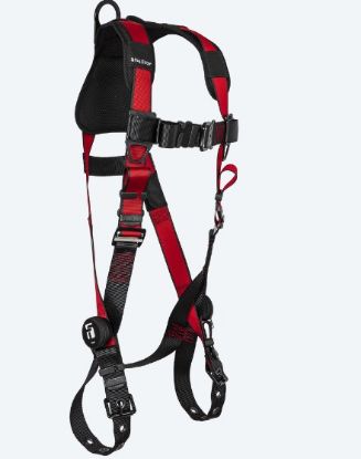 Picture of Tradesman® Pro 1D Standard Non-belted Full Body Harness, Tongue Buckle Leg Adjustment, CHOOSE SIZE